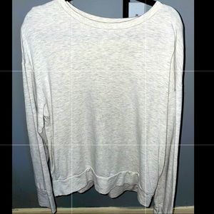 Cream, cozy, over size long sleeve aerie.